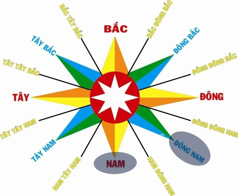 Hướng Nam, Bắc, Đông và Đông Nam thường được xem là các hướng tốt cho Đinh Sửu 1997