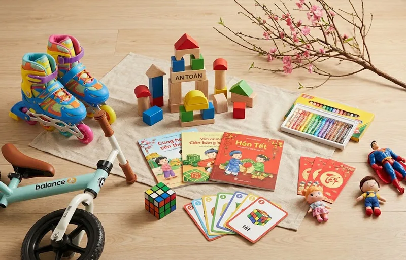 Những món quà như sách, đồ chơi giáo dục, dụng cụ học tập hay trải nghiệm vui chơi là lựa chọn phù hợp cho trẻ em trong ngày 1/6.
